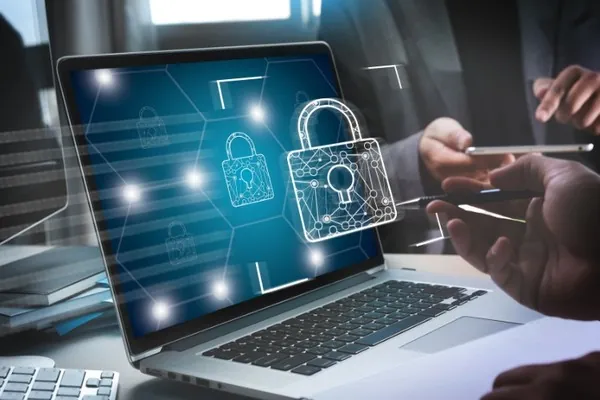 Biểu tượng bảo mật dữ liệu và mã hóa